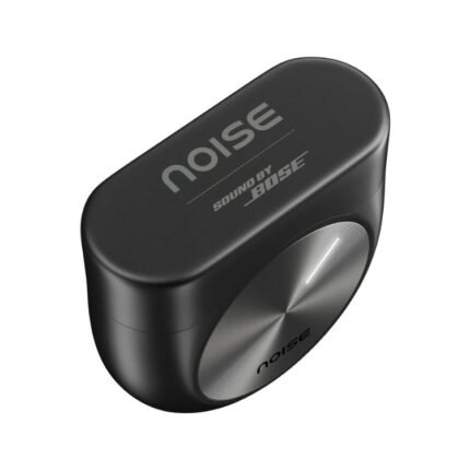 Master Buds closed charging case with logo